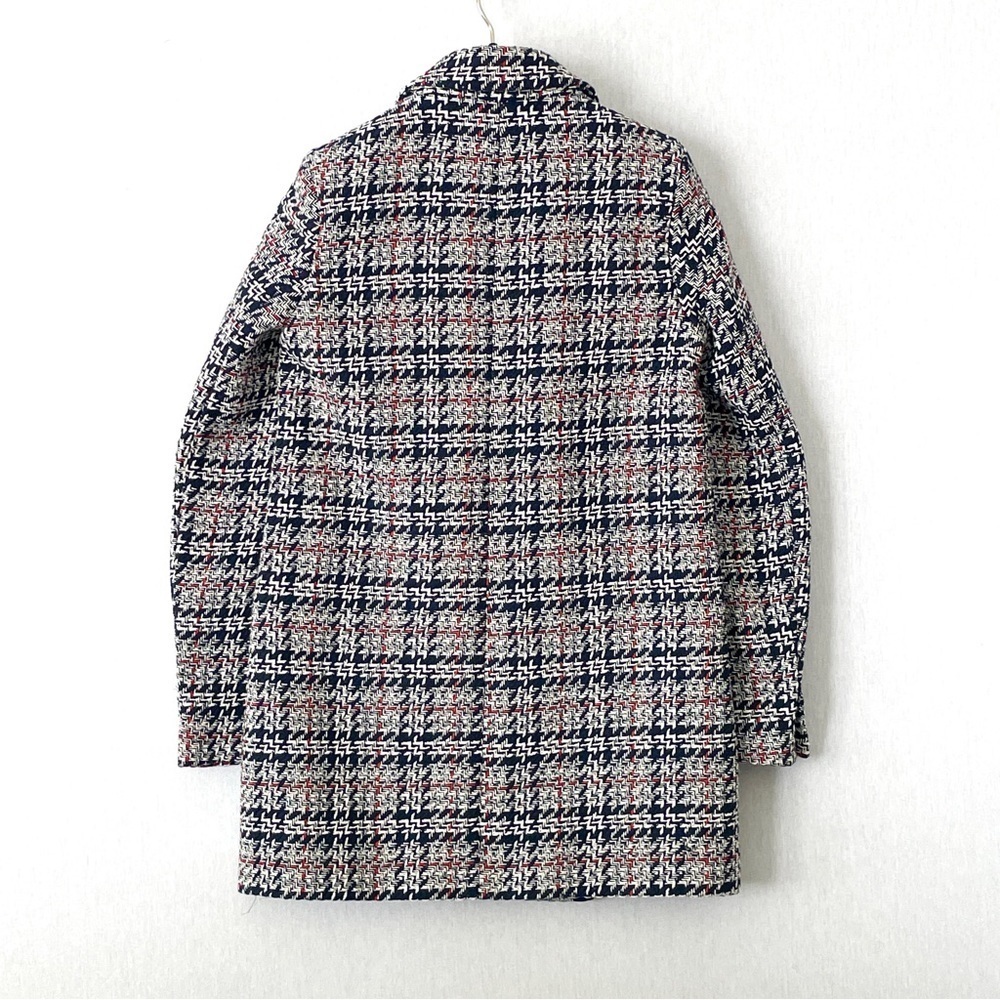 ZARA Plaid Double Breasted Tweed Blazer - Picture 6 of 14